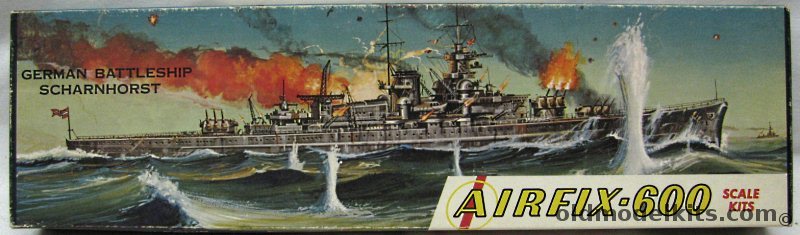 Airfix 1/600 German Battlecruiser Scharnhorst Craftmaster Issue, S3-129 plastic model kit